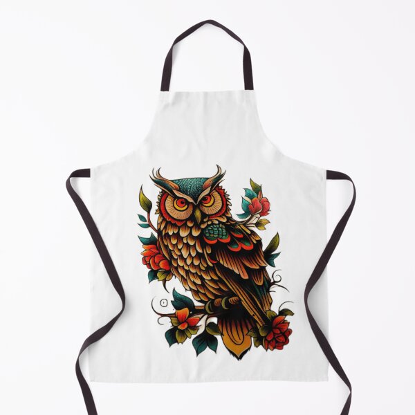 Item preview, Owl tattoo designed and sold by TourDePassion.