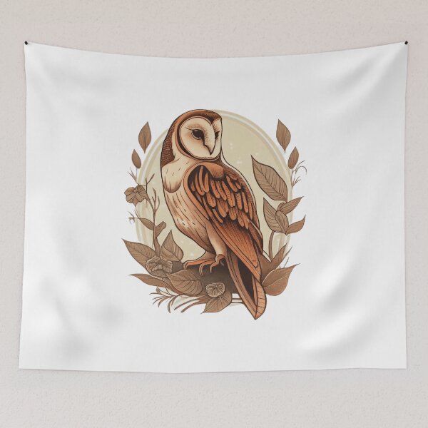 Item preview, Owl tattoo designed and sold by TourDePassion.