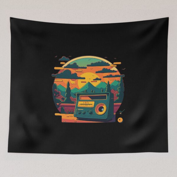 Item preview, Retro Sunset -  Lofi Chill Music designed and sold by triharder12.