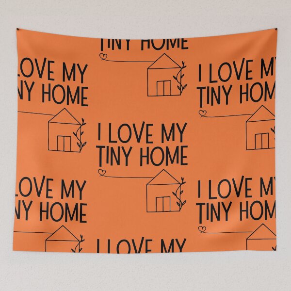 Item preview,  I Love My Tiny Home Cute Black Drawing Design designed and sold by EarthArtDesigns.