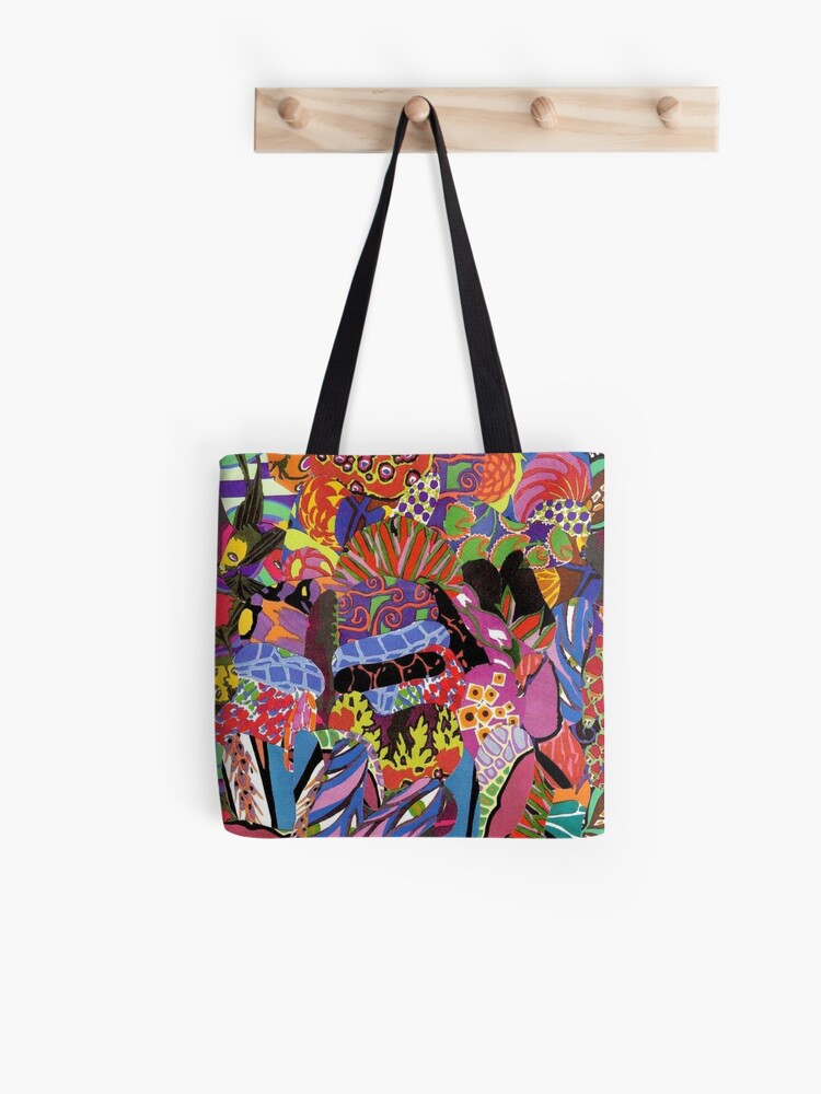 iridescent tote bag