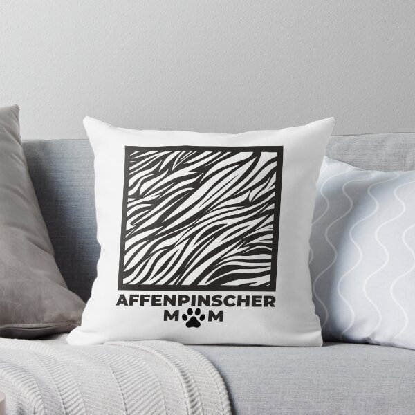 Item preview, Zebra Fur Affenpinscher Mom Dog Art  designed and sold by TheWildFlix.