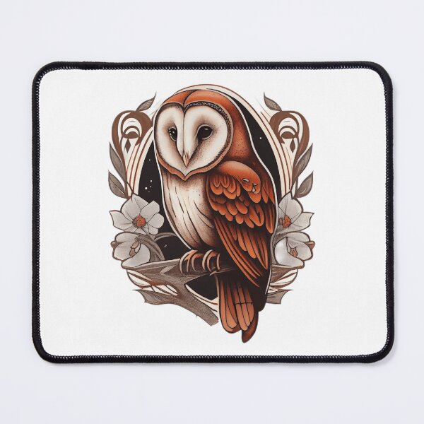 Item preview, American traditional owl tattoo designed and sold by TourDePassion.