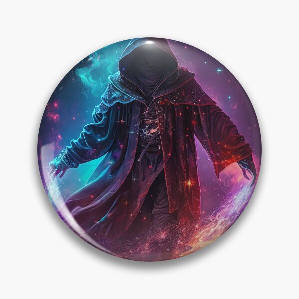 Item preview, Hooded wizard print/poster designed and sold by artyficial-.