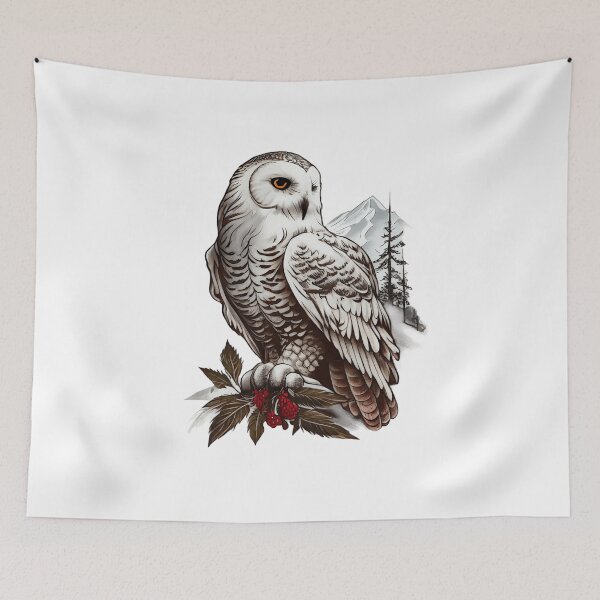 Item preview, American traditional owl tattoo designed and sold by TourDePassion.