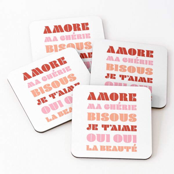 Item preview, French Love Print designed and sold by GirlGangPrints.