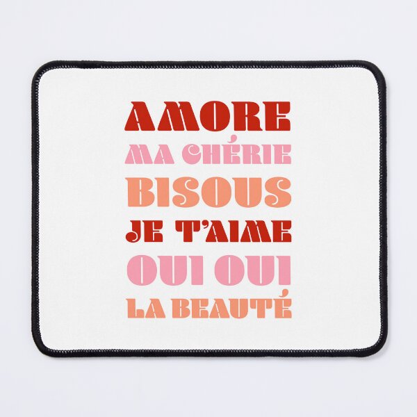 Item preview, French Love Print designed and sold by GirlGangPrints.