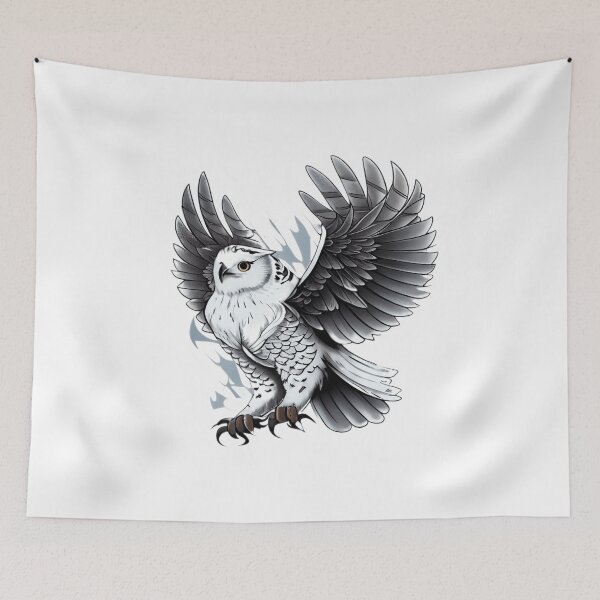 Item preview, American traditional owl tattoo designed and sold by TourDePassion.