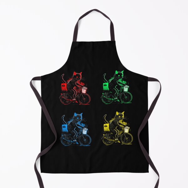 Item preview, Factor de bicicleta de equitación de diseño coloreado de cuatro gatos designed and sold by YayaBursk.