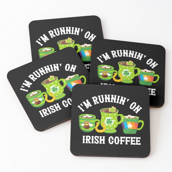 Item preview, I'm Runnin' on Irish Coffee - Irish Coffee Mugs for St. Paddy's Day designed and sold by WigOutlet.