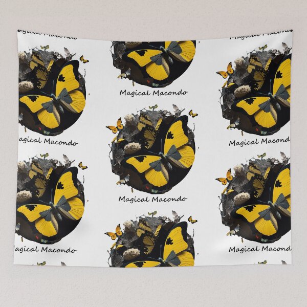 Item preview, Gabriel Garcia Marquez - Yellow Butterflies designed and sold by Kameeno.