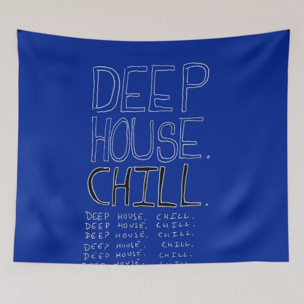 Aperçu de l'œuvre Deep house. froideur. (en blanc) créée et vendue par RobotPizzaGuy.