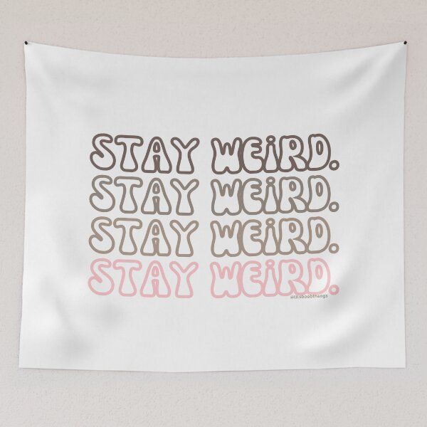 Aperçu de l'œuvre Stay Weird, v6, back | @lilsboobthangs créée et vendue par lilsboobthangs.
