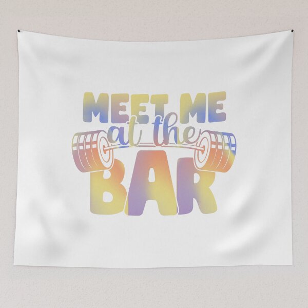 Item preview, Meet me at the bar.gym lover designed and sold by Souushop.