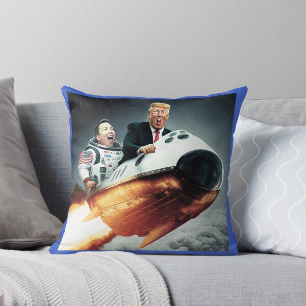 Item preview, Elon Musk and Donald Trump in Rocketship to the Stars designed and sold by Bleknervin.