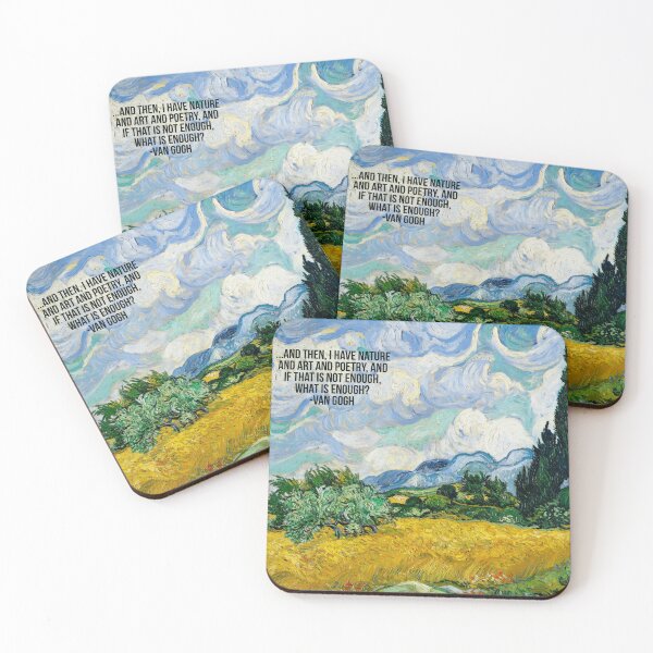 Item preview, Van Gogh Painting of A Field With Quote designed and sold by Classicambience.