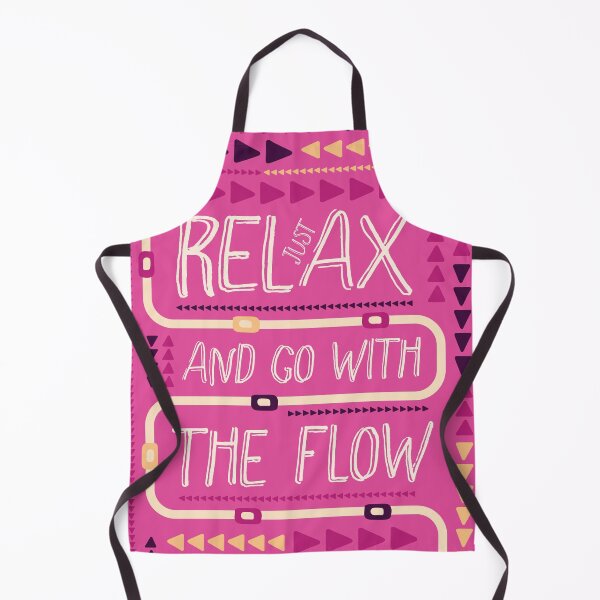 Item preview, Just relax and go with the flow - pink, yellow, magenta designed and sold by Arubi-Art.