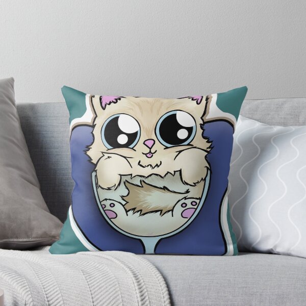 Item preview, Gato en una copa de vino designed and sold by HauntedMammoth.