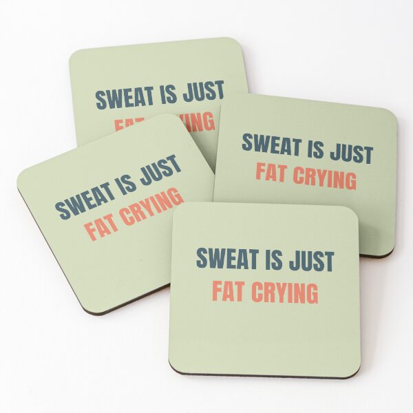 Item preview, Sweat is just fat crying T-shirt, Women's Midweight Cotton Tee designed and sold by pixeldizajn.