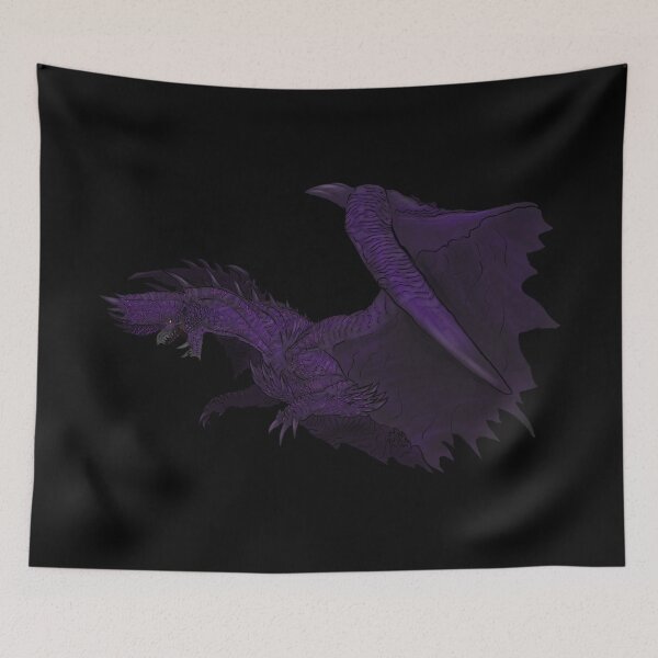 Item preview, Monster hunter world Alatreon the blazing black dragon  designed and sold by Ruvolchik.