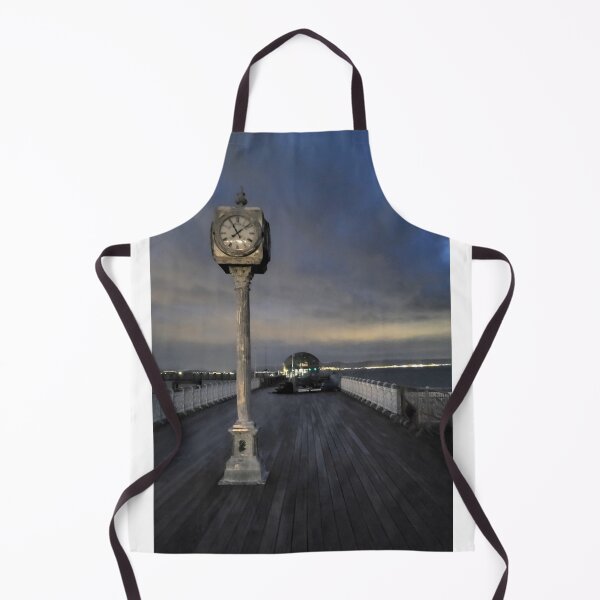 Item preview, Clock on Mumbles Pier at Night designed and sold by AnthonyThomas.