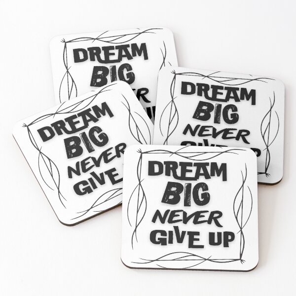 Item preview, Dream big never give up motivational quote designed and sold by smitke.