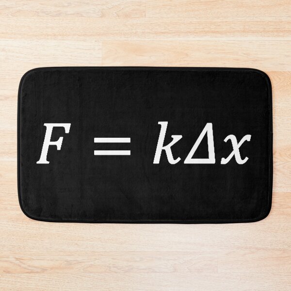 Item preview, hooke's law for linear deformation, classical mechanics and physics designed and sold by NoetherSym.