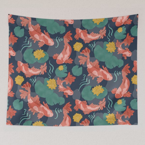 Item preview, Koi Fish at Night designed and sold by Kishiandstar.