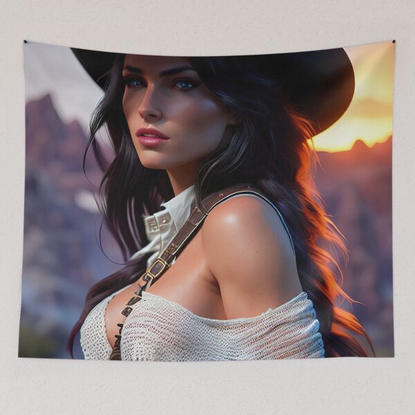 Item preview, Cowgirl wild west gunslinger designed and sold by RK - Shop.
