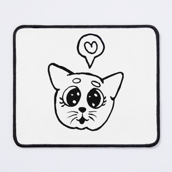 Item preview, cute cat lineart designed and sold by lunariamoon.
