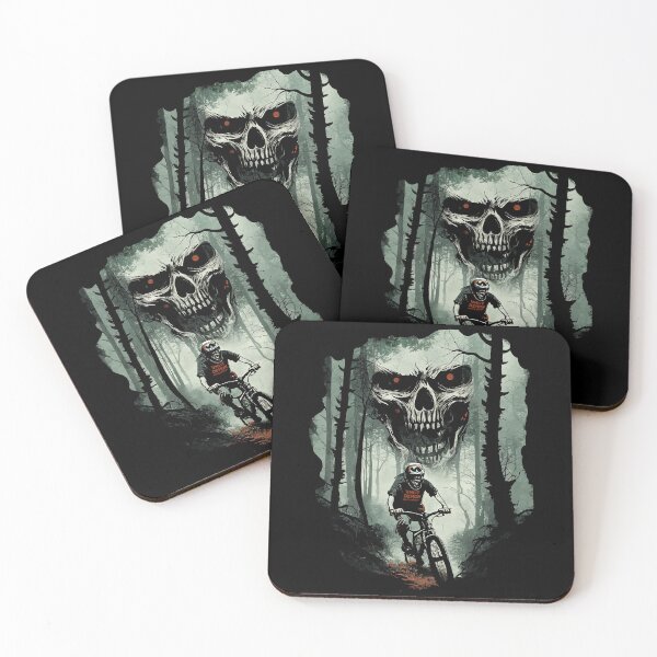 Item preview, MTB Rider In Skull Forest  designed and sold by Kit-Tees.