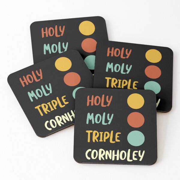 Item preview, Cornhole Saying holy Moly Triple Cornholey designed and sold by whyitsme.