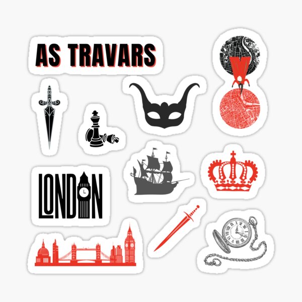 Item preview, Sticker Pack inspired by a darker shade of magic designed and sold by lubookshop.