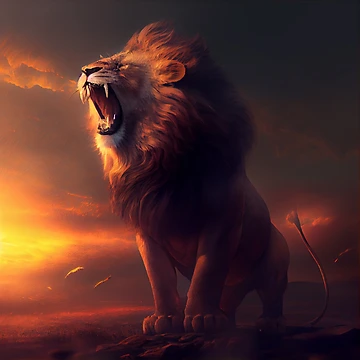Imagen de la obra Dawns Roar Digital Painting de CodeAndColors