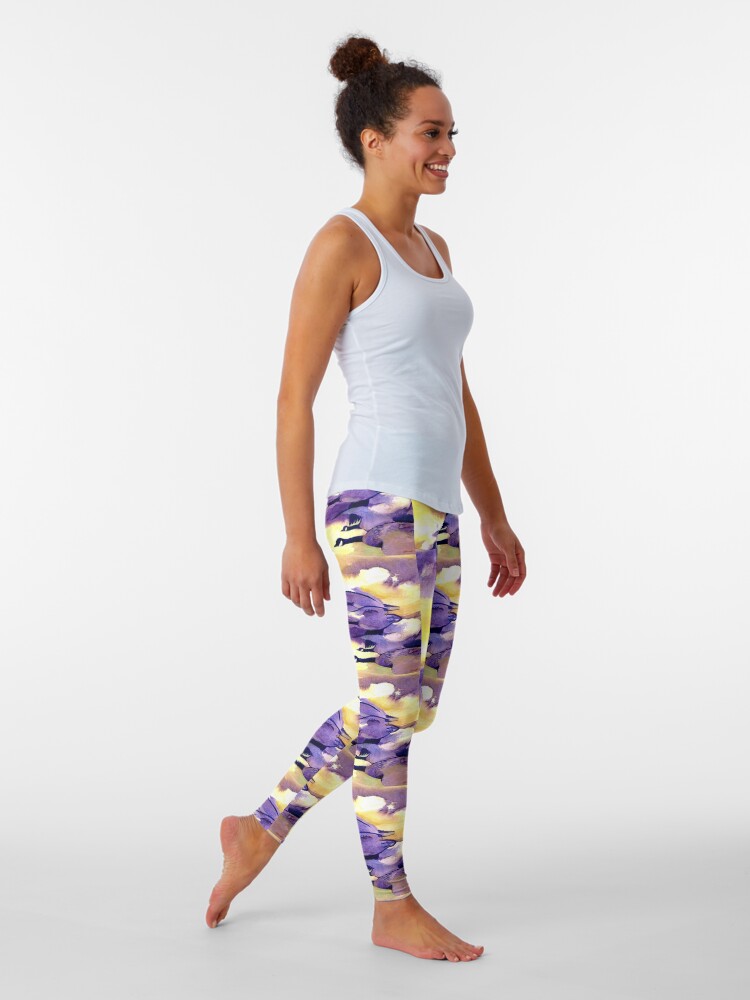 Alternate view of Flying Home - Canada Geese Leggings