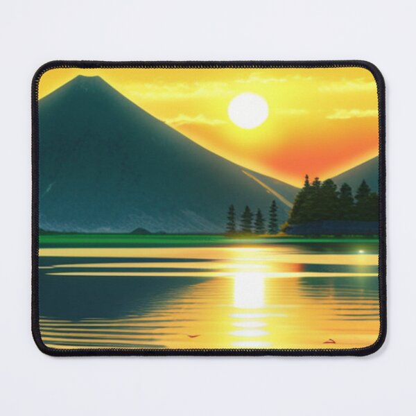 Item preview, Ukiyo-e Style Sunset at a Lake designed and sold by theprof2021.