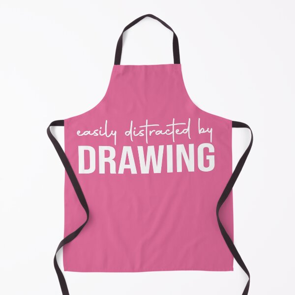 Item preview, easily distracted by drawing Funny artist idea sketching for art lover doodler designed and sold by LiteforART.
