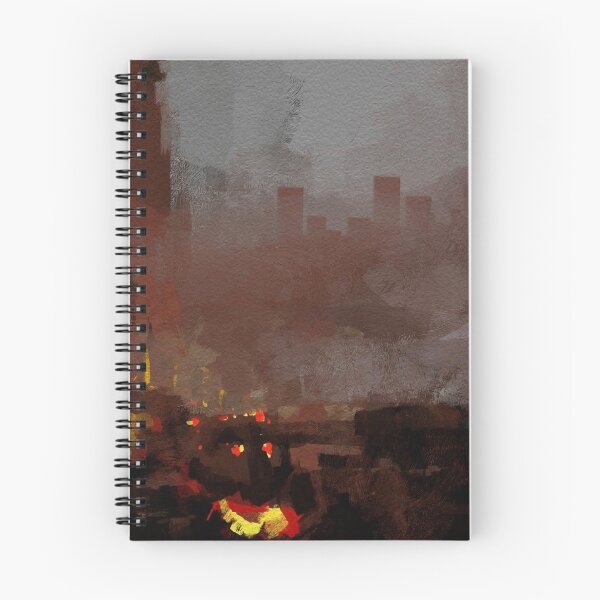 Item preview, Post apocaliptic city destruction landscape illustration designed and sold by christianmuller.