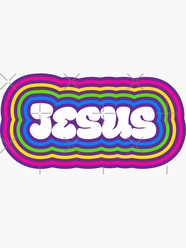 "Jesus Freak Retro Groovy Jesus Movement, Jesus Revolution" Sticker for Sale by