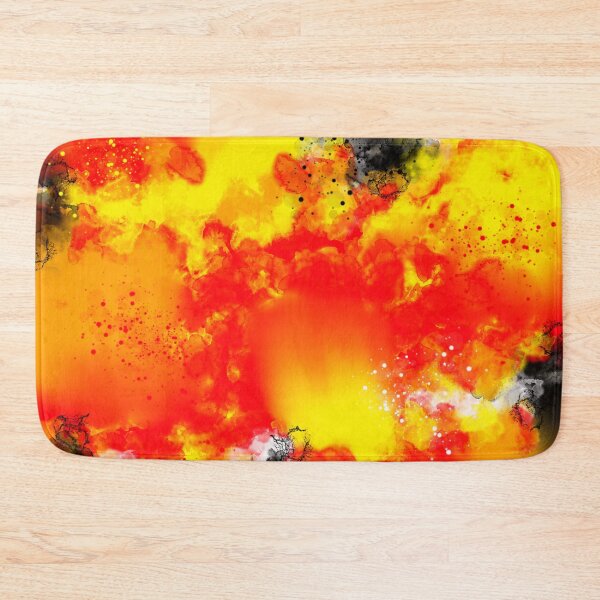 Item preview, Burning Desire - Red Oranage Yellow Black Abstract designed and sold by Joey Santiago.