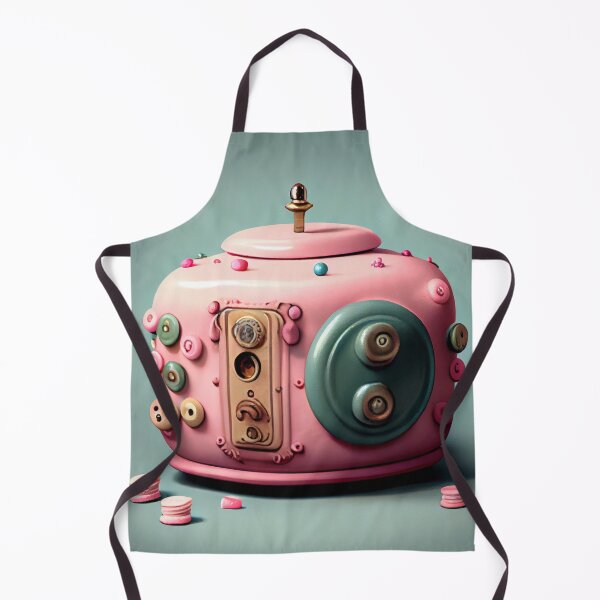 Item preview, Pink Buttons and Cake Digital Painting designed and sold by CodeAndColors.
