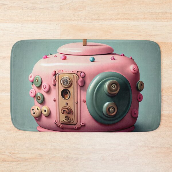 Item preview, Pink Buttons and Cake Digital Painting designed and sold by CodeAndColors.