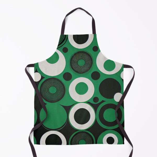 Aperçu de l'œuvre green geometric circles pattern créée et vendue par QuikiPatterns.