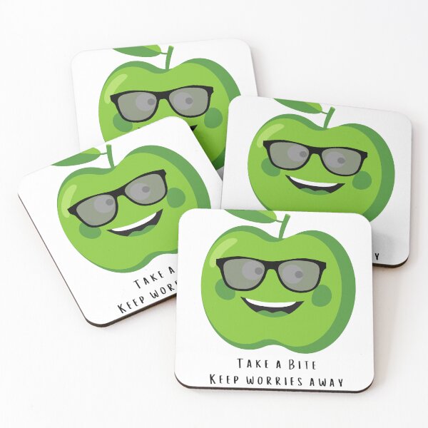 Item preview, Cute Smiling Apple: Perfect Design For Vegans designed and sold by BobbyTee Merch.