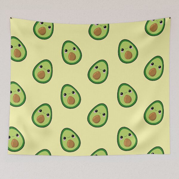 Item preview, Cute Kawaii Avocado Avo Print designed and sold by artbybee7.