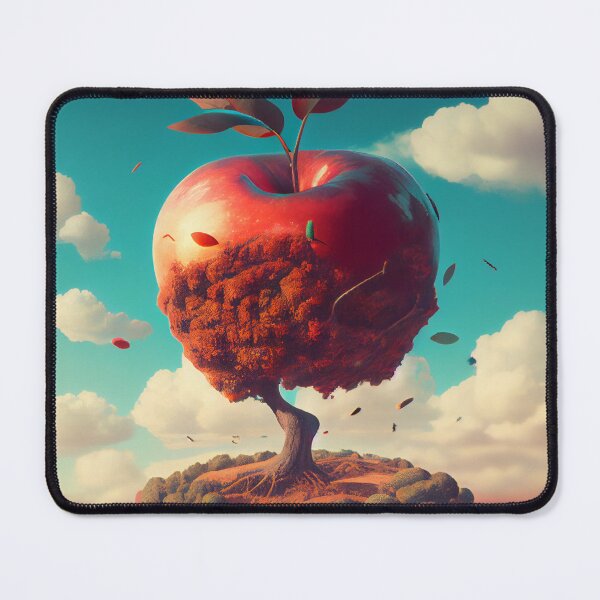 Item preview, A Mop in the Sky An Apple Scene Digital Painting designed and sold by CodeAndColors.