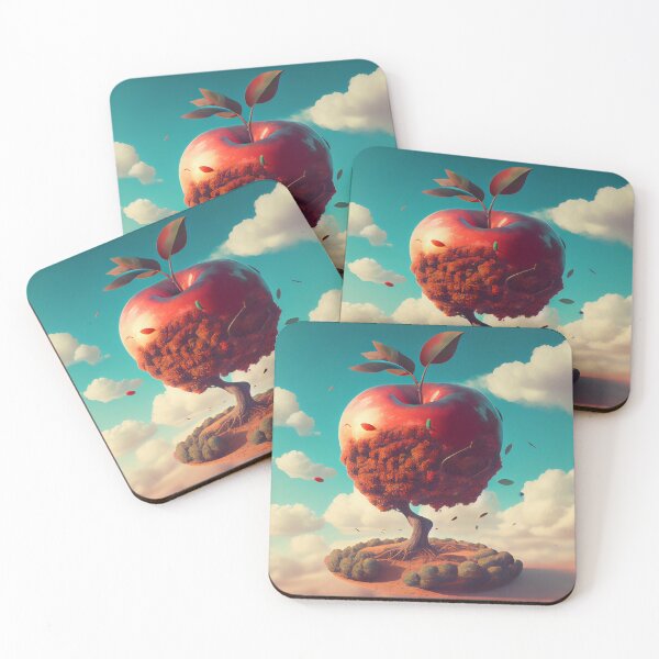 Item preview, A Mop in the Sky An Apple Scene Digital Painting designed and sold by CodeAndColors.