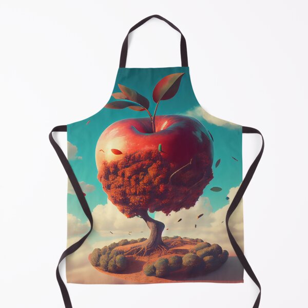 Item preview, A Mop in the Sky An Apple Scene Digital Painting designed and sold by CodeAndColors.