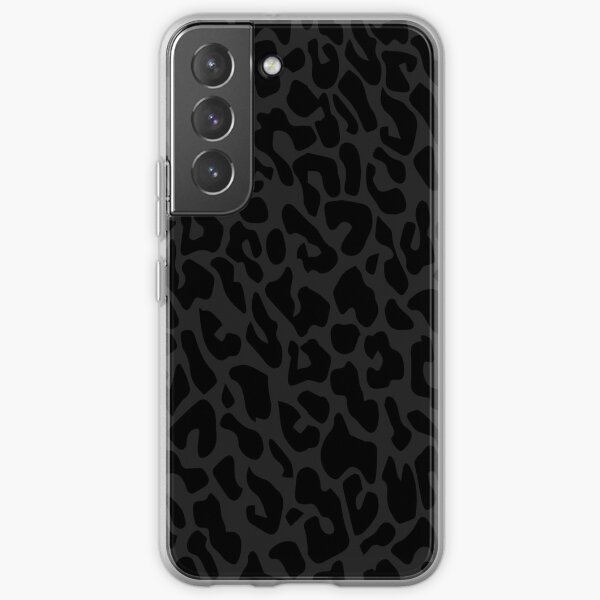 black leopard print Samsung Galaxy Soft Case
