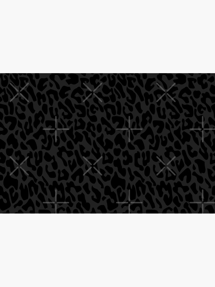 Black + White + Gray Leopard Print Seamless Pattern — drypdesigns